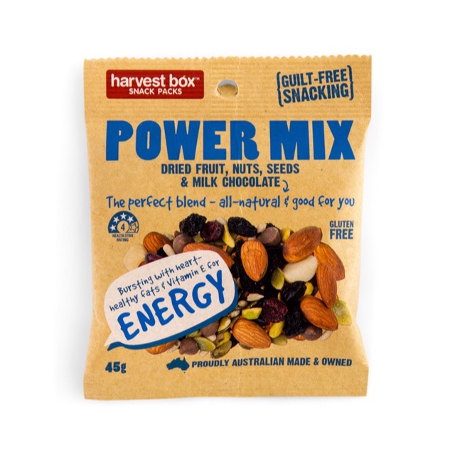 ✓ harvest box power mix nuts trail mix snack 45g gluten free | Shopee  Philippines