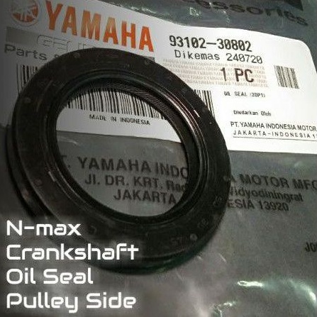 Pulley Oil Seal Nmax v1 (Crankshaft,Left side) Genuine Yamaha | Shopee ...