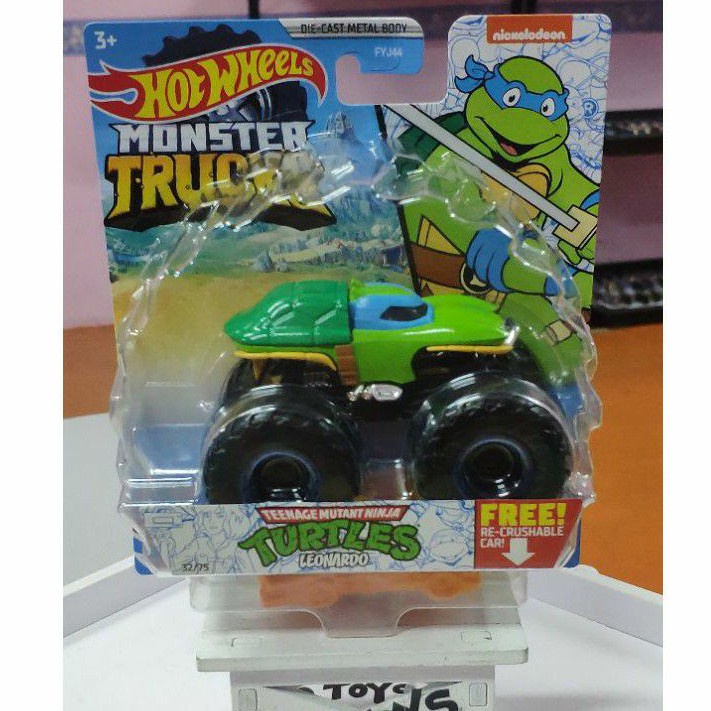 Hot Wheels Monster Trucks Turtles Leonardo 