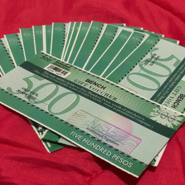 Bench Gift Certificate Worth 500 Pesos For 400 Pesos Only Shopee