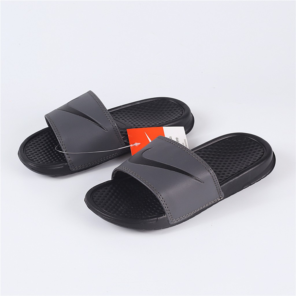 nike benassi gray