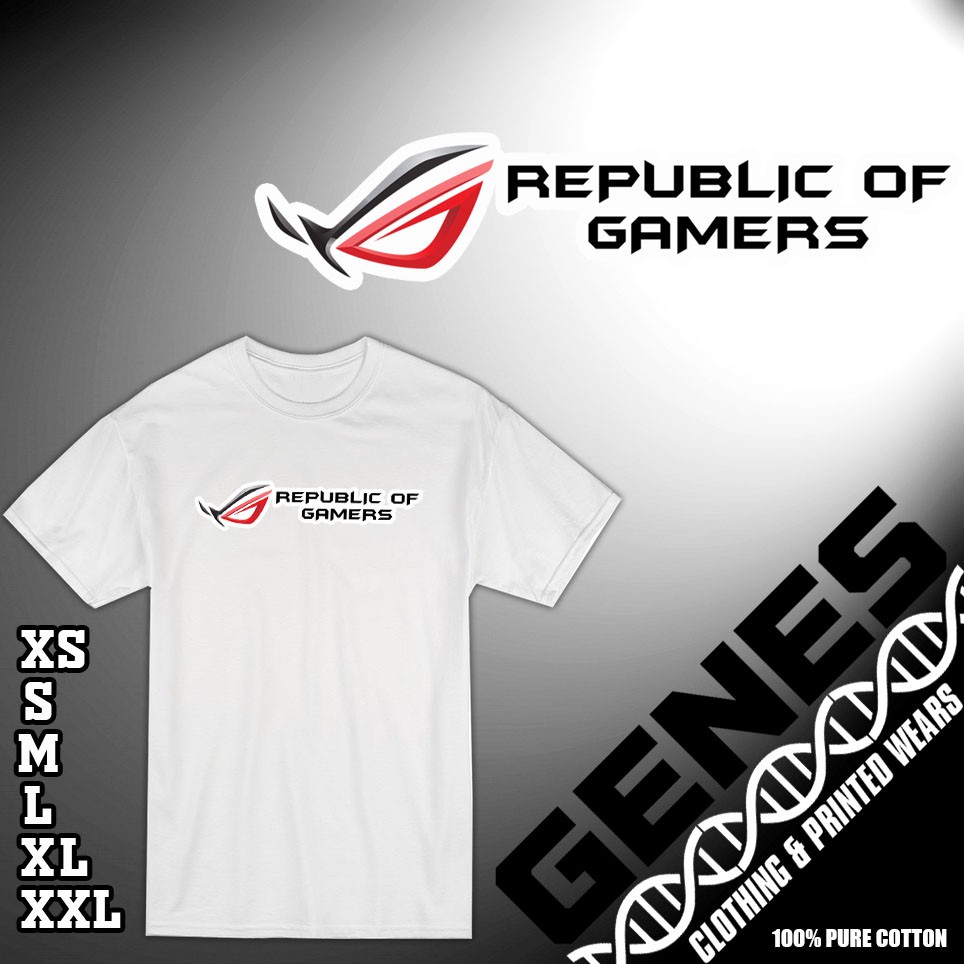 Republic of Gamers ROG Asus Gaming Laptop Logo Game Gamer Unisex shirt (an366)
