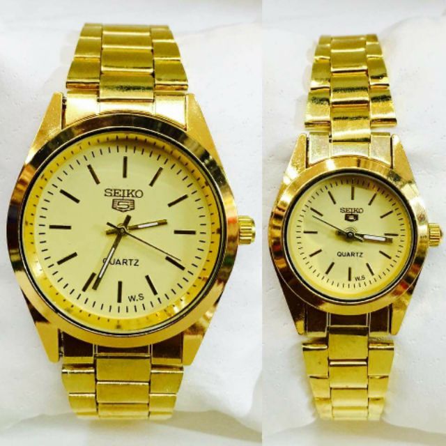 Seiko 5 couple watch steel stainless steel | Shopee Philippines