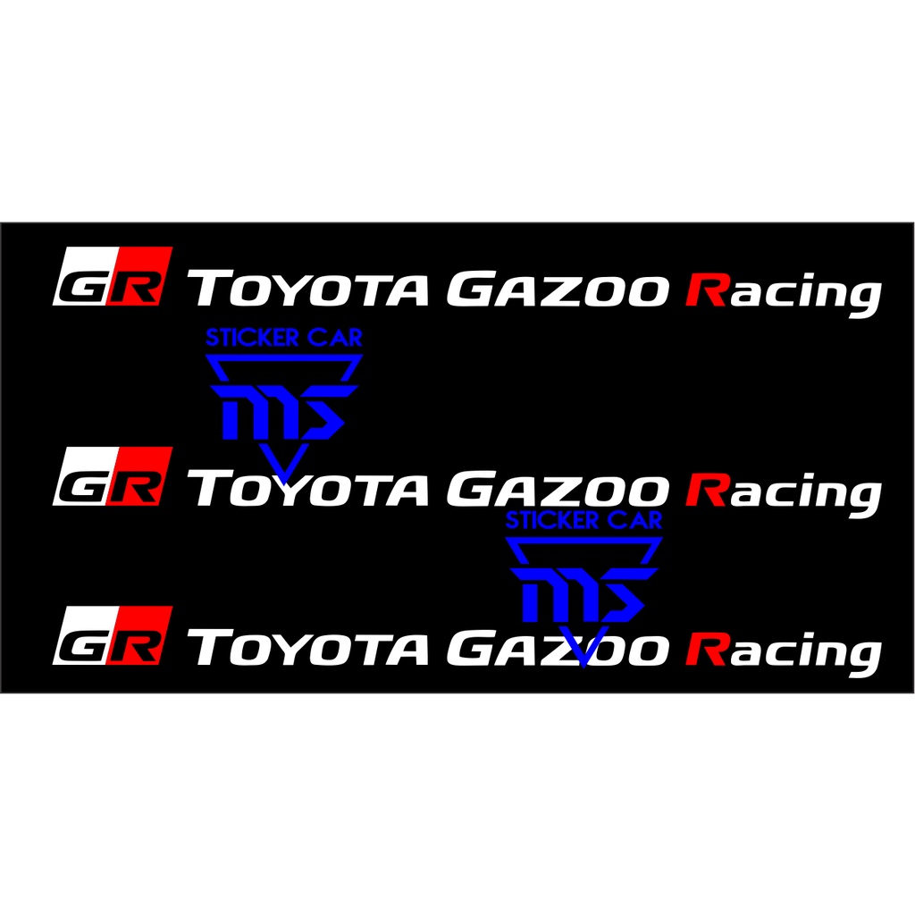 GR gazooracing Ⅱ 汚れ防止ドレスアップ③ ステッカー4枚組傷防止