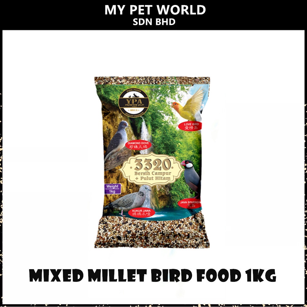 Ypa Premium Gold Clean Seeds Mixed Millet Bird Food 3320 / 1KG Bird