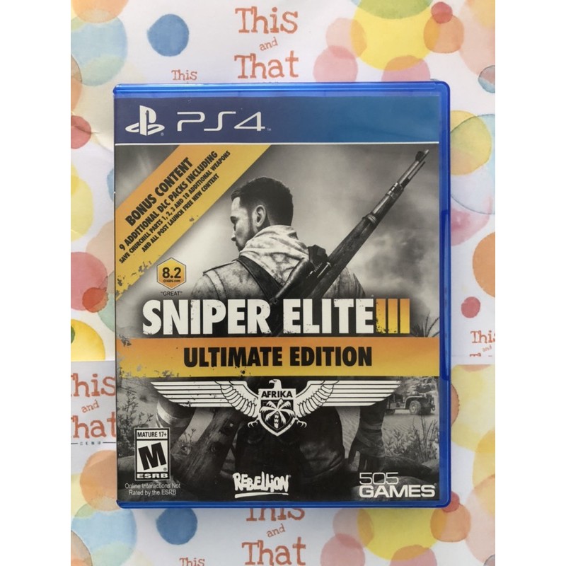 sniper 3 playstation 4