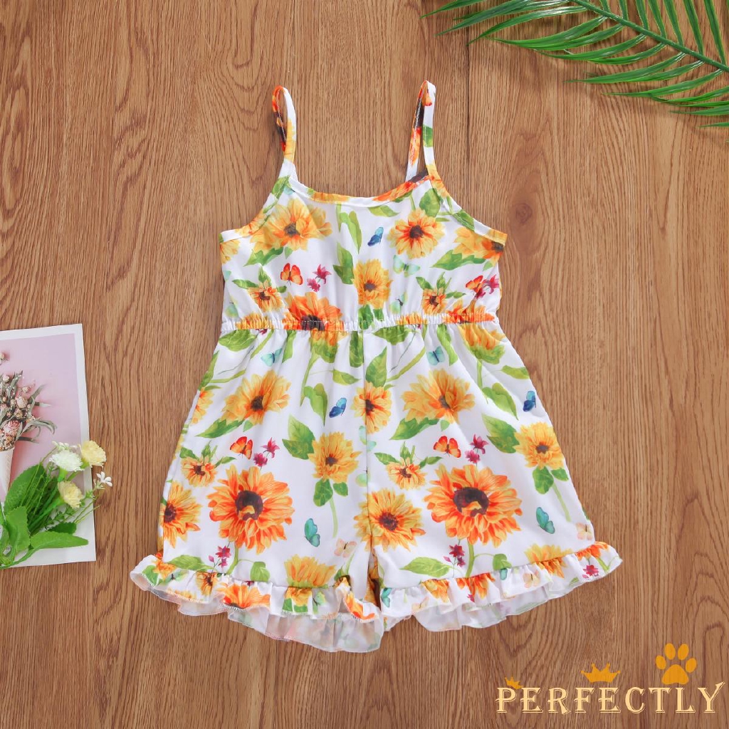 sunflower overalls baby