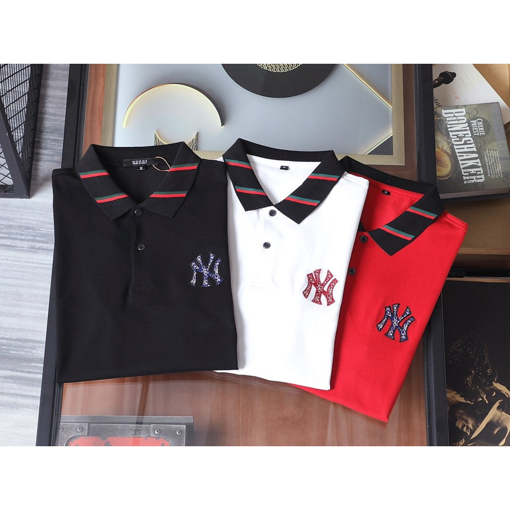 mens black gucci polo shirt