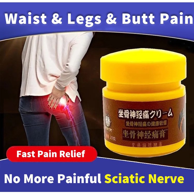 【Buy 1 get 1 free】Sciatica Relief Ointment Pain Relief Cream Body Massage Cream wasit pain relief