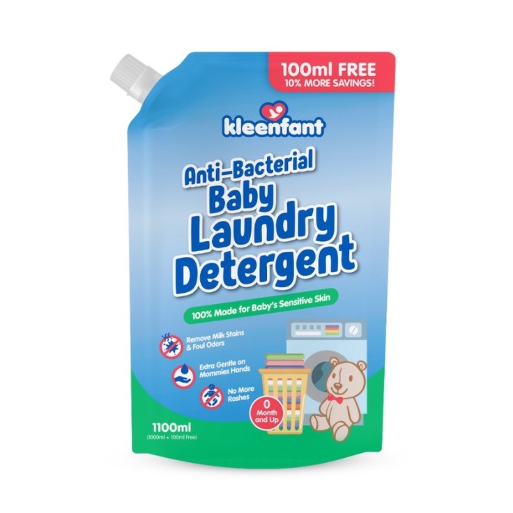 Kleenfant Antibacterial Baby Laundry Wash Refill Liquid Detergent