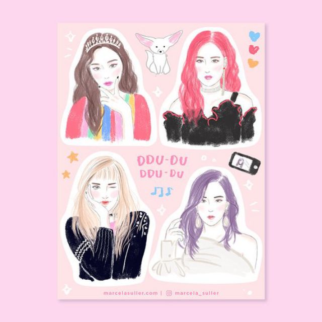 blackpink sticker sheet shopee philippines