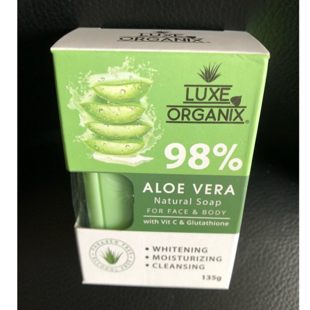 Brand New Auth Luxe Organix Aloe Vera Natural Soap with Vitamin C and
