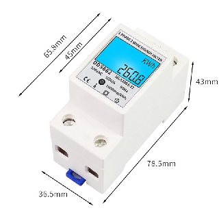 Home LCD Digital Display Power Consumption Meter Single Phase Energy Meter Watt Wattmeter kWh 230V AC 50Hz Electric Din Rail #2