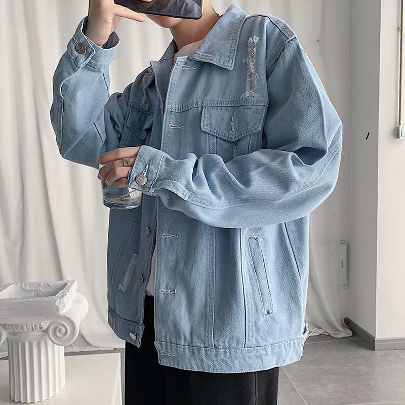 korean denim jacket mens