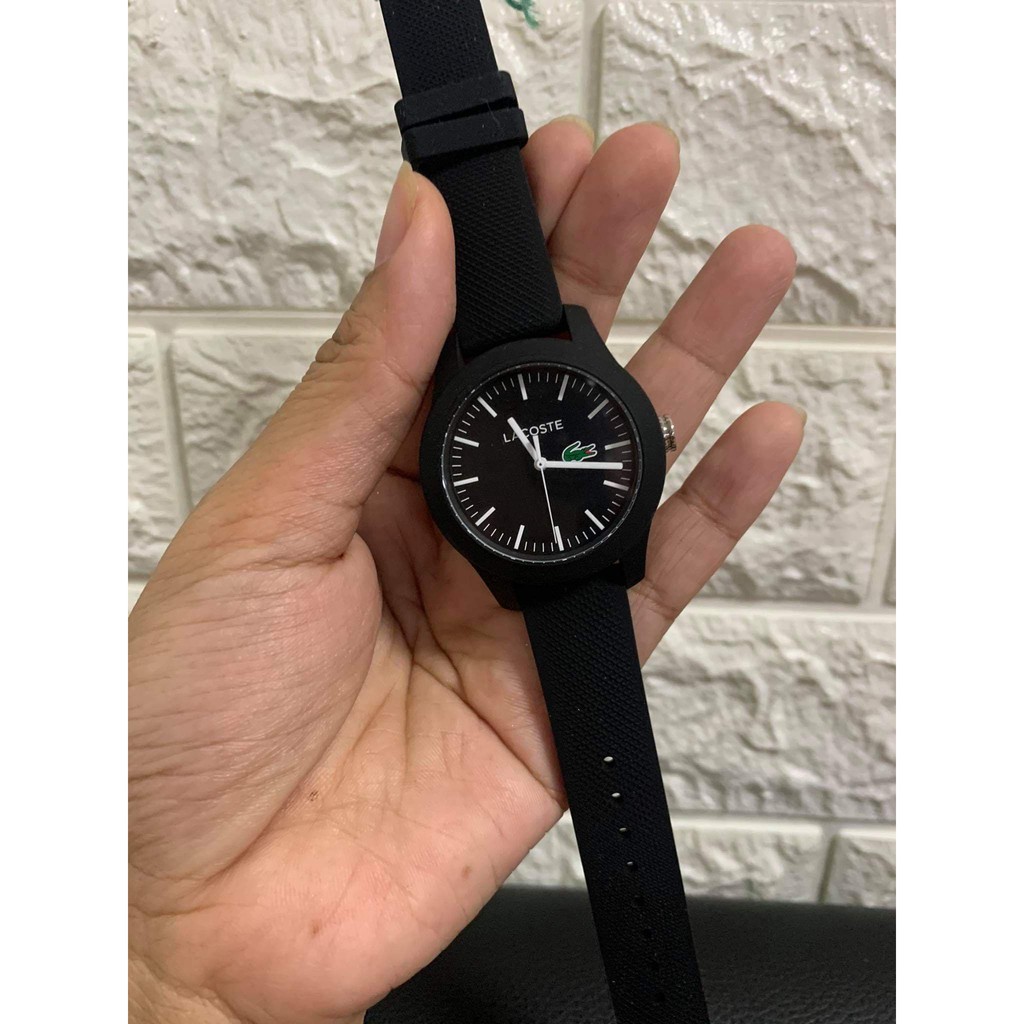 black lacoste watch