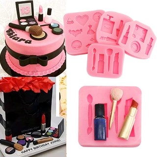 3D Makeup Silicone Fondant Cake Mold Chocolate Pastry Baking Mould Sugarcraft 