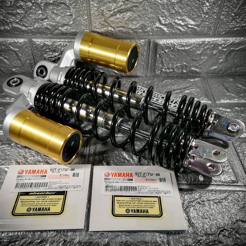 Yamaha Genuine KYB Shock Absorbers V3 305mm w/ Yamaha Sticker (Aerox