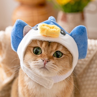 ▲cod▼ Cute Funny Cat Playful Pet Headgear Puppy Dog Cartoon Decorative Hat Small Headdress Supplies 
