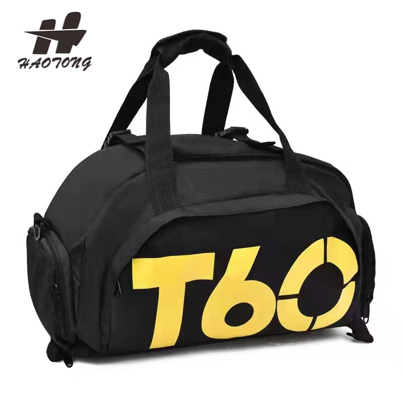 HAOTONG T60 T90 Sports Gym Bags Men Women Training Fitness Travel Handbag with shoes