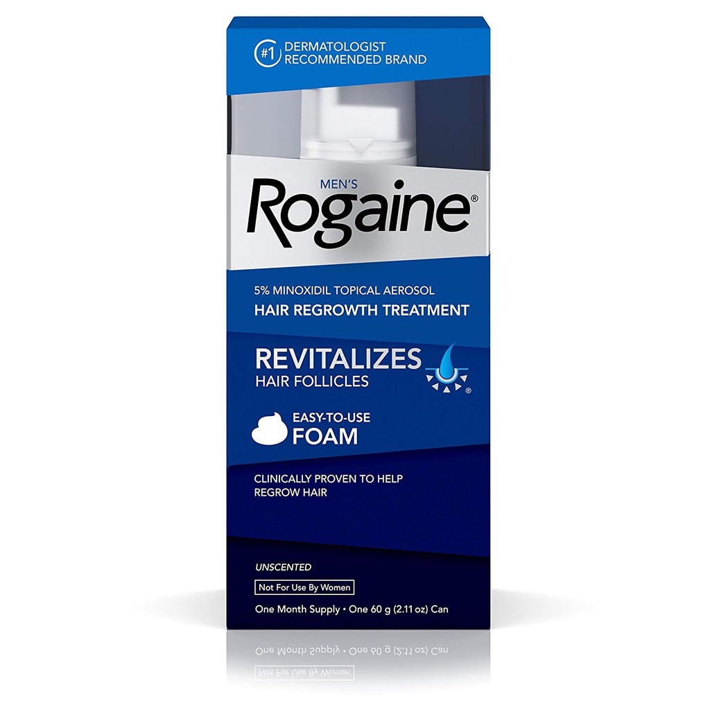 Men S Rogaine 5 Minoxidil Foam For Hair Loss And Hair Regrowth 1