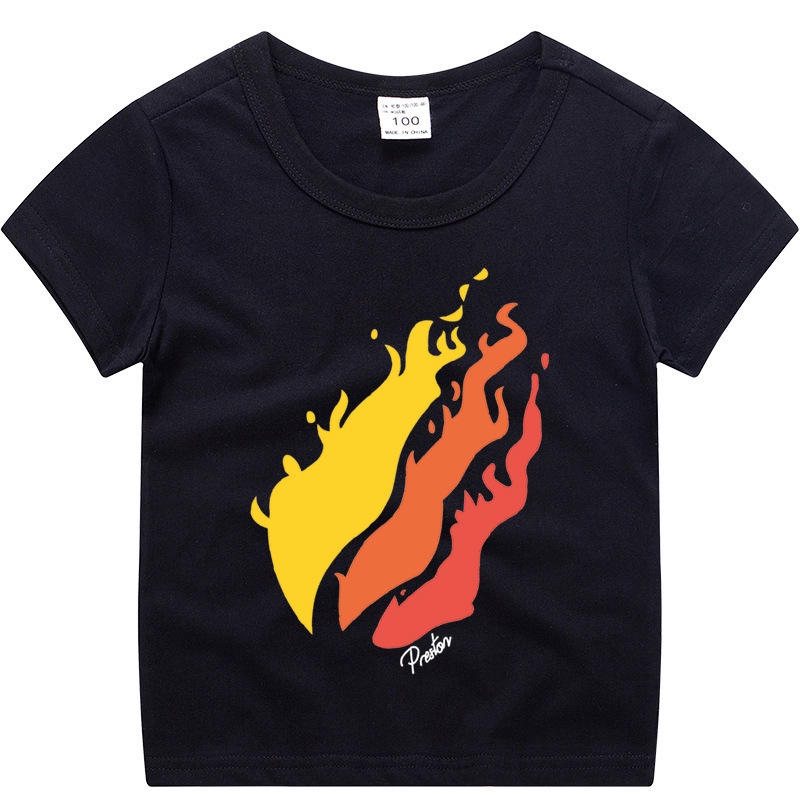 Tops, TShirts & Blusen 100 Cotton Kids Children PRESTONPLAYZ Flame