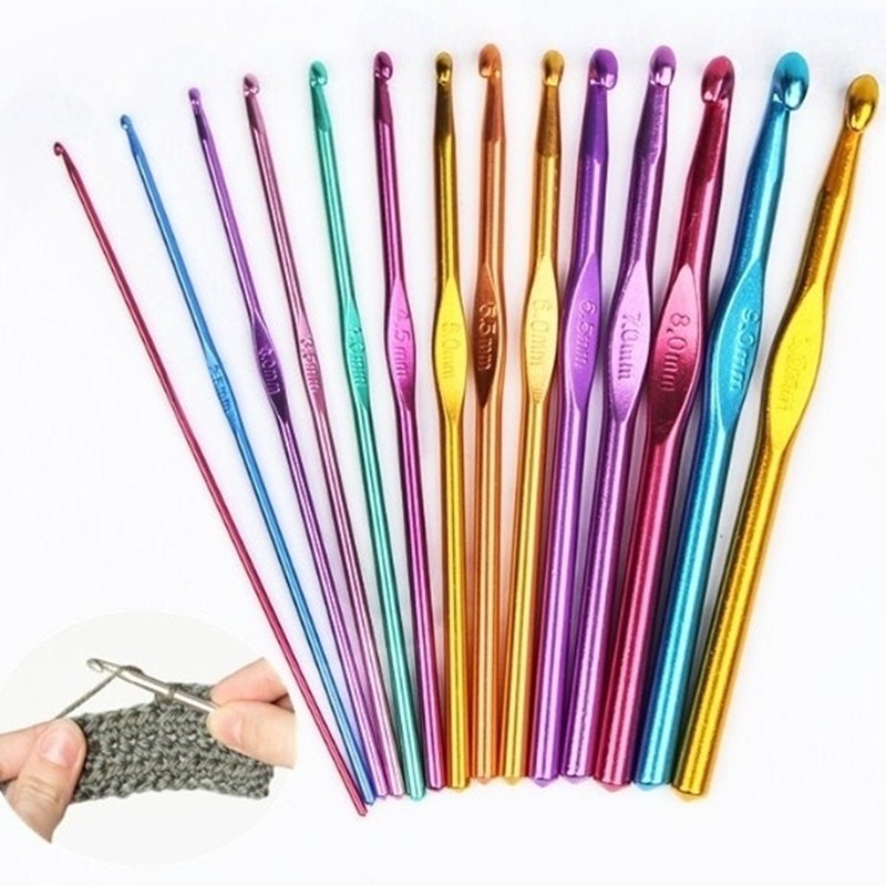 Aluminum Crochet hook Knit soft milk cotton yarn 1pc Shopee Philippines