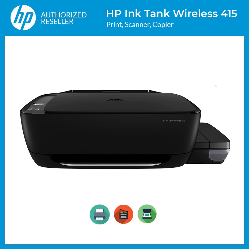 HP 415 Printer Scanner Copier or Xerox WiFi Wireless 1 Ink Tank CISS Printer with One Inks | Shopee Philippines