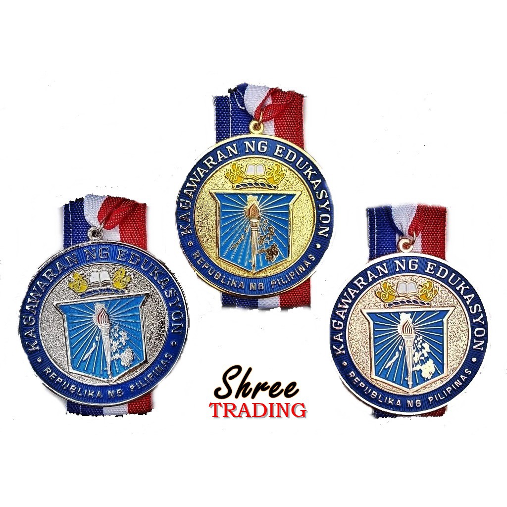 DEPED MEDAL 5CM SET OF 3 (GOLD+SILVER+BRONZE) Shopee Philippines