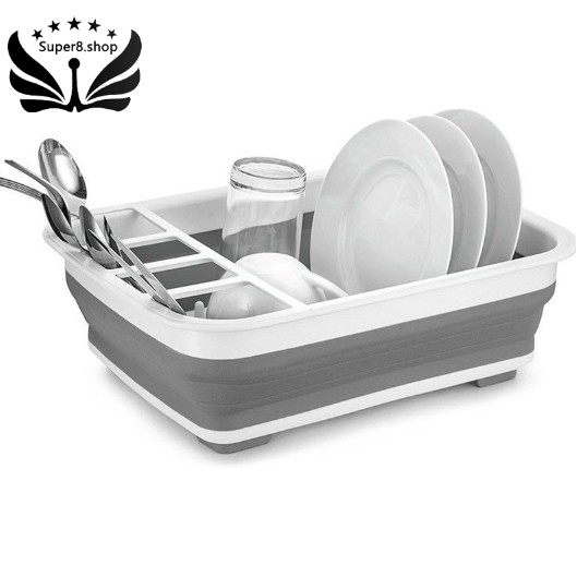 Foldable Dish Rack Plates Drying Rack Kitchen Storage Bowl Holder