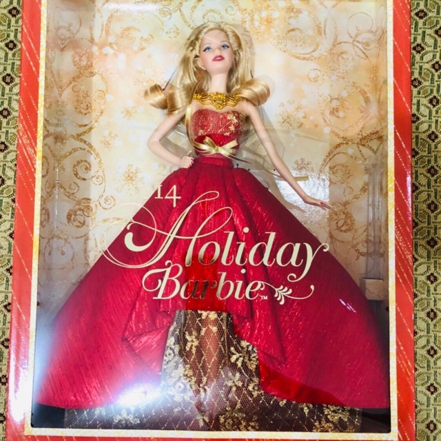 holiday barbie blue dress