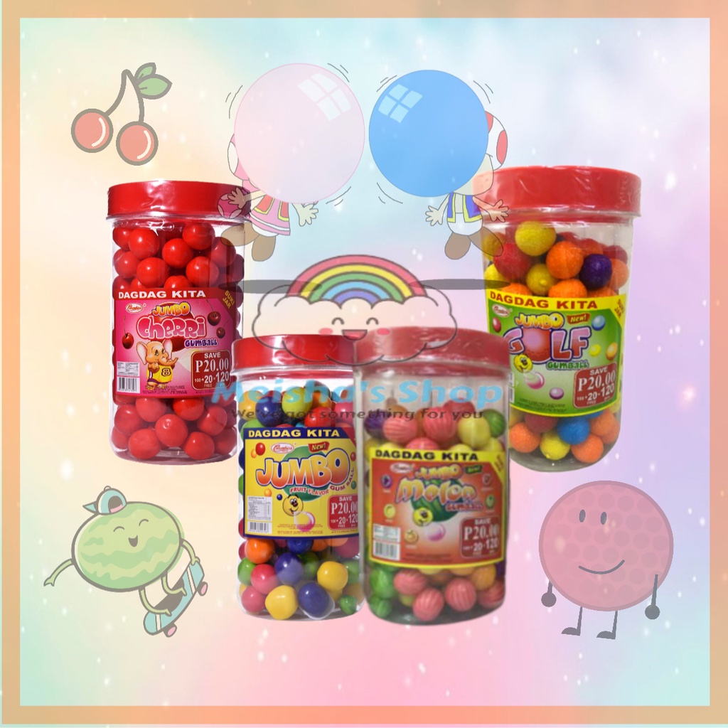COLUMBIA'S GUMBALL JAR 120 PCS Shopee Philippines