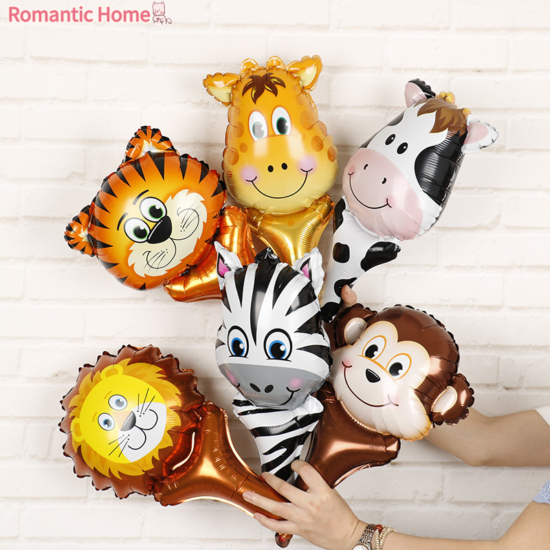 Animal Balloon Handheld Foil Balloons Tropical Jungle Theme Party ...