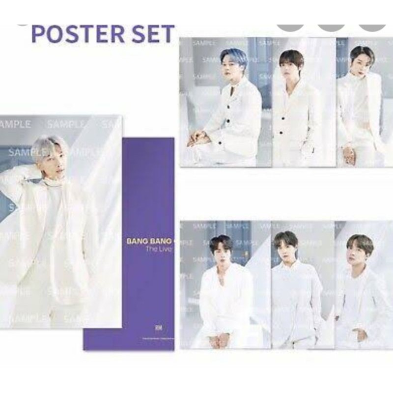 BTS BANGBANGCON POSTER SET (OFFICIAL)TINGI (POSTER TUBE INCLUDED