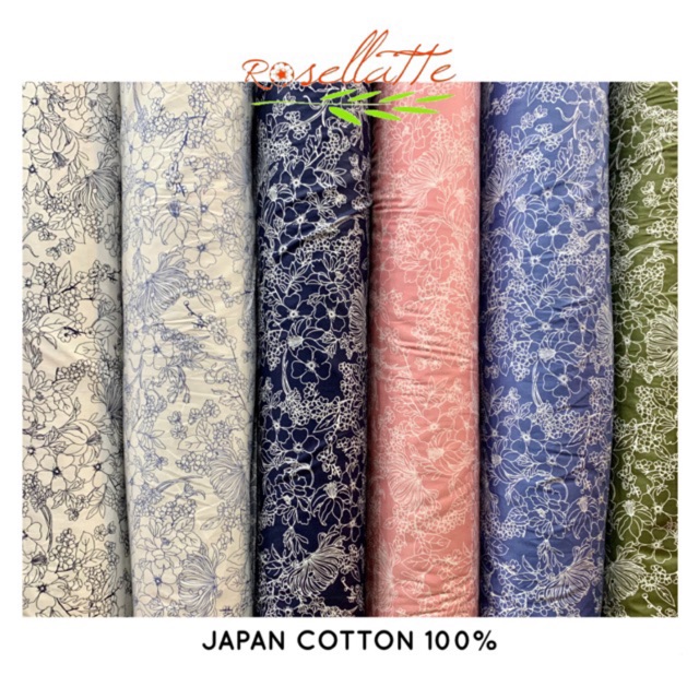 Kain Katun Jepang  Motif Bunga Protea Shopee Philippines