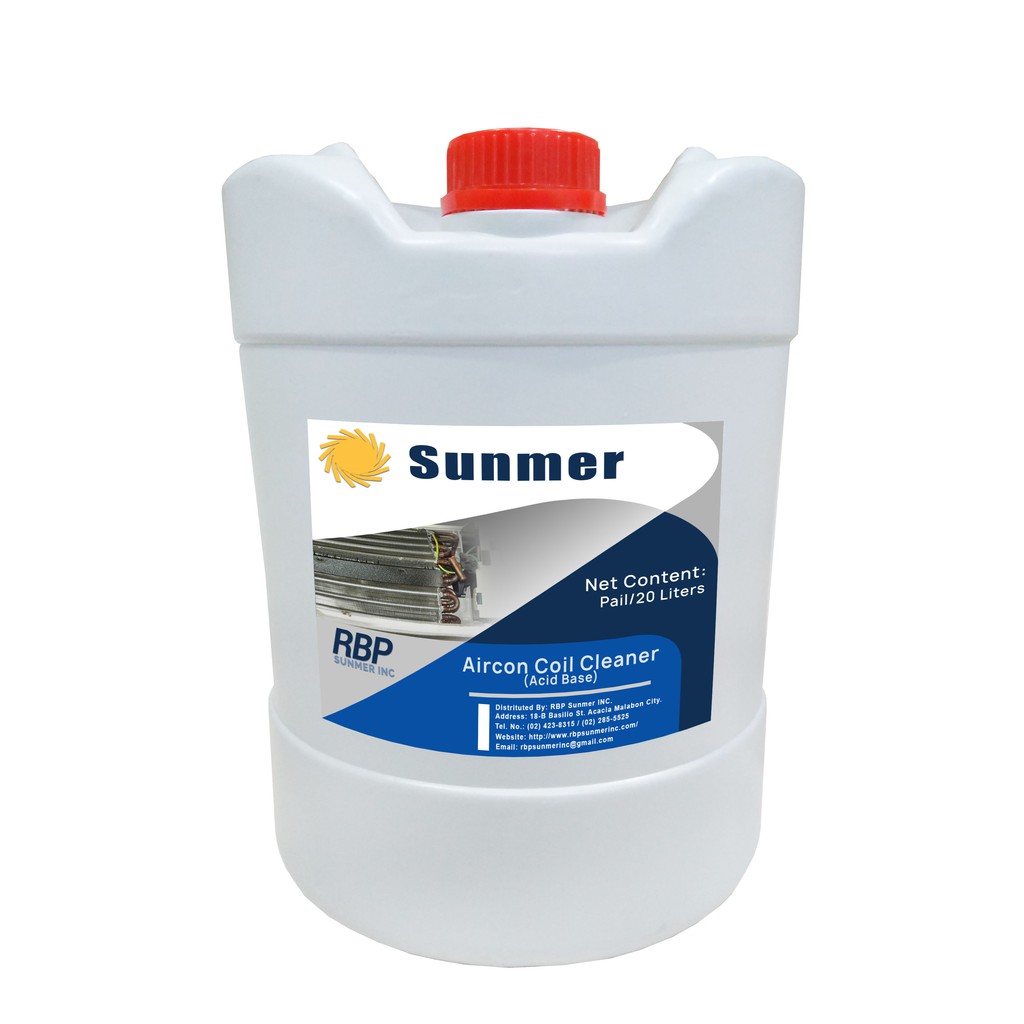Aircon Coil Cleaner Acid Base (Pail) Shopee Philippines