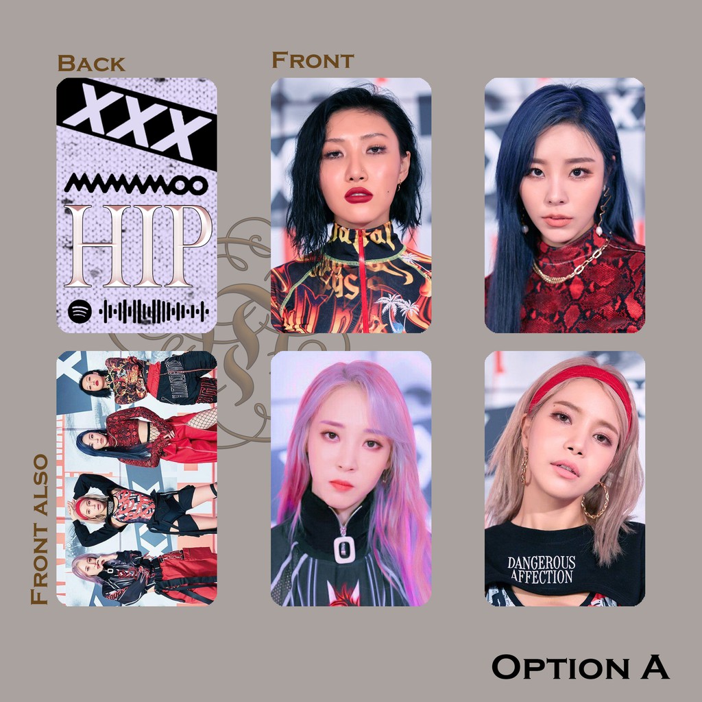 Kpop Mamamoo Hip Fanmade Unofficial Photocards Shopee Philippines