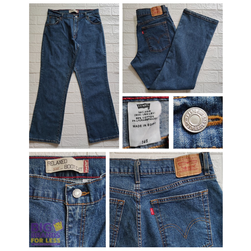 Levi's 550 Women's Jeans - Relaxed Bootcut - Blue Jeans Mid Wash - Measured  Waist: 33in. | Shopee Philippines