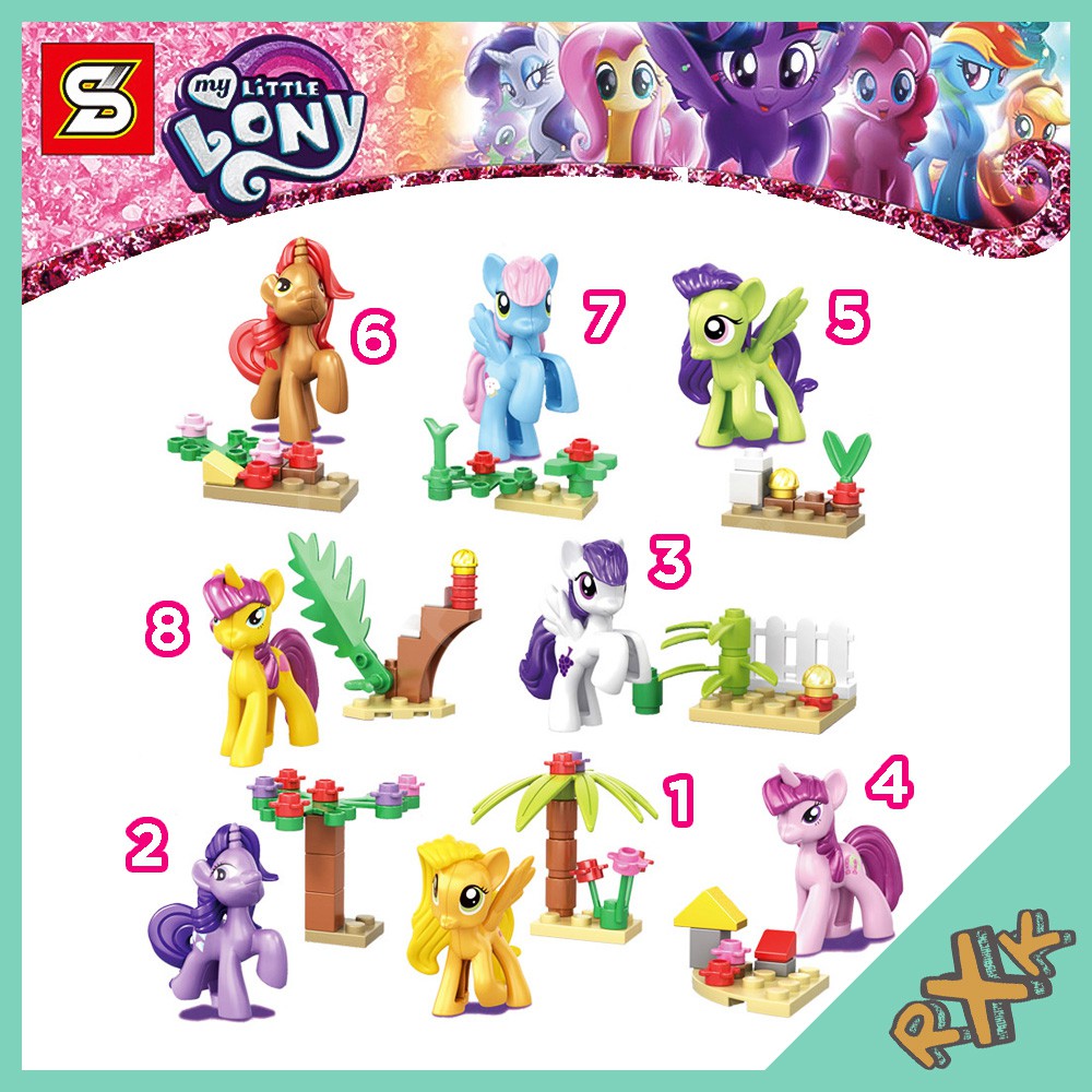 LEGO SEMBO Build Blocks My Little Pony SY682 Puzzle Toys | Shopee ...