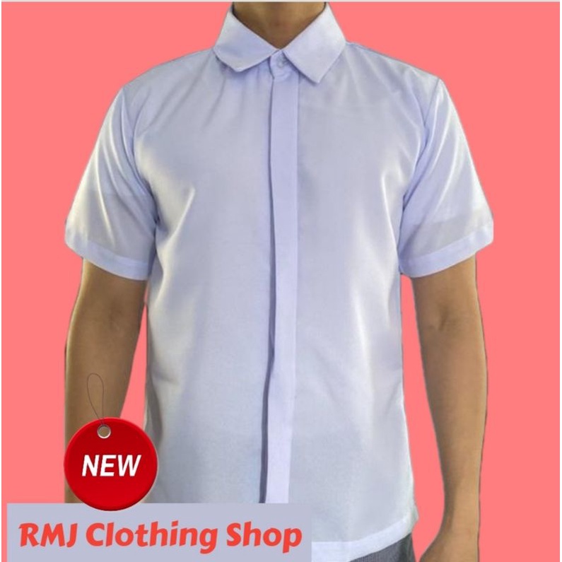School Uniform Polo Barong Katrina Bluish white Shopee Philippines