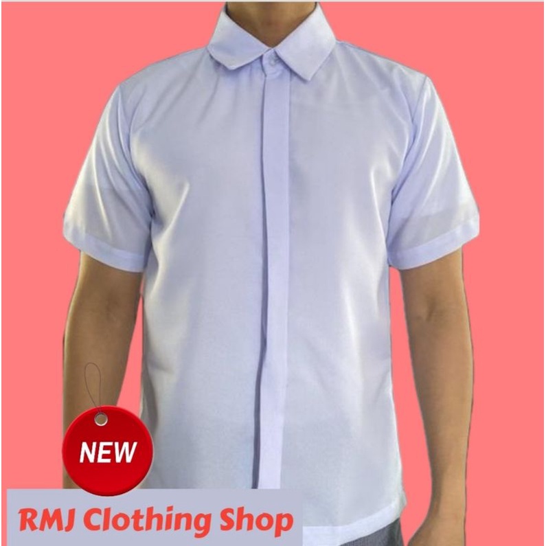 School Uniform Polo Barong Katrina | Bluish white | Shopee Philippines