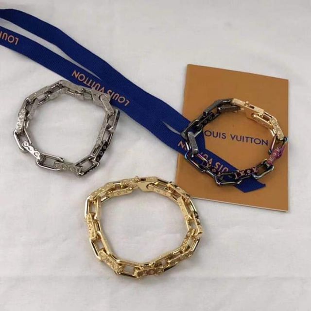 Louis Vuitton Monogram Chain Bracelet - Silver-Tone Metal Link, Bracelets -  LOU133455