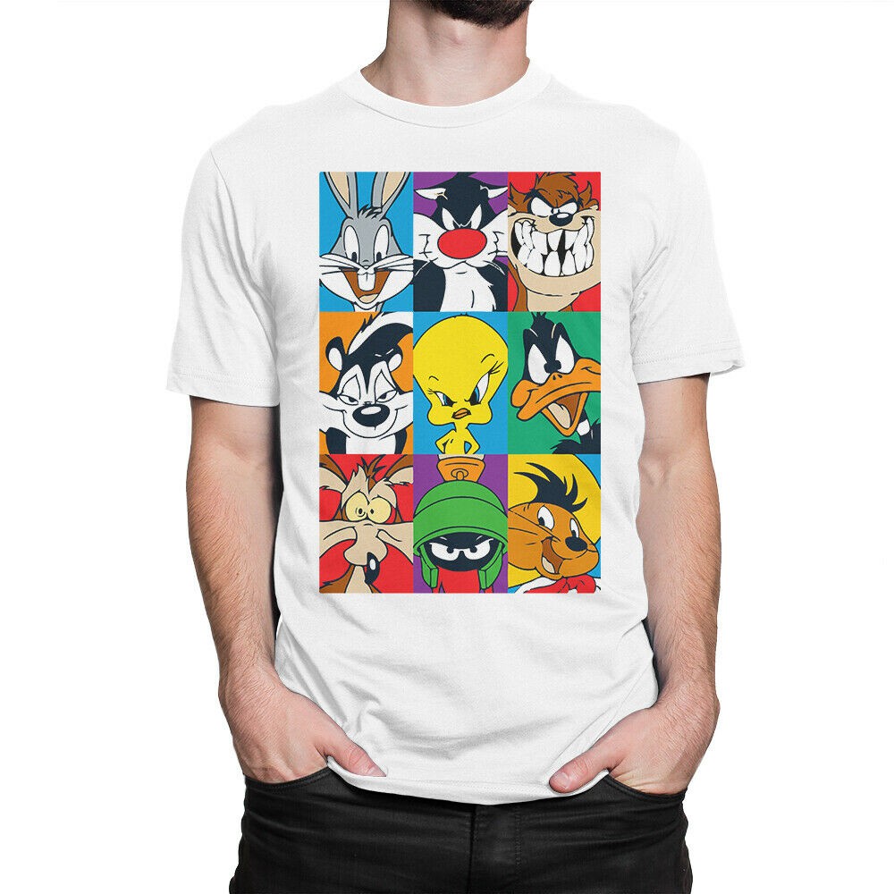 Fashion Looney Tunes Heroes Classical T Shirt Bugs Bunny Sylvester The Cat Tweety Bird Taz Tee Shopee Philippines - bugs bunny shirt roblox