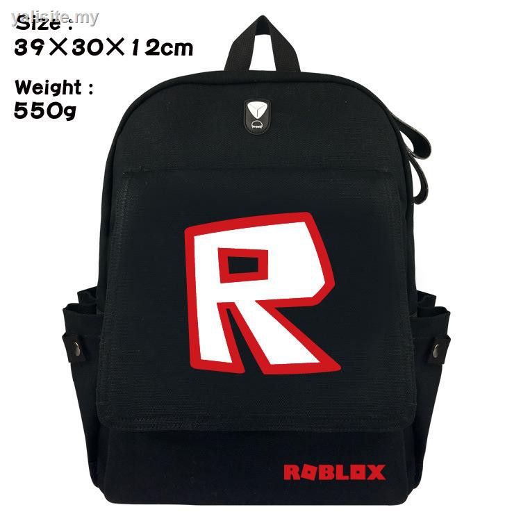 Virtual World Cartoon Printing College Students Wind Roblox Backpack Bag Computer Shopee Philippines - purse test roblox