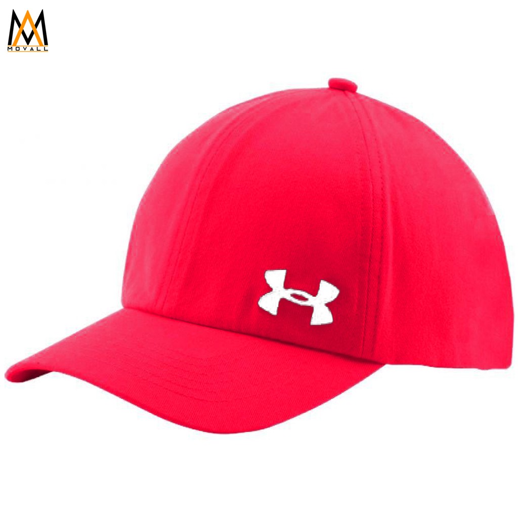 black and red under armour hat