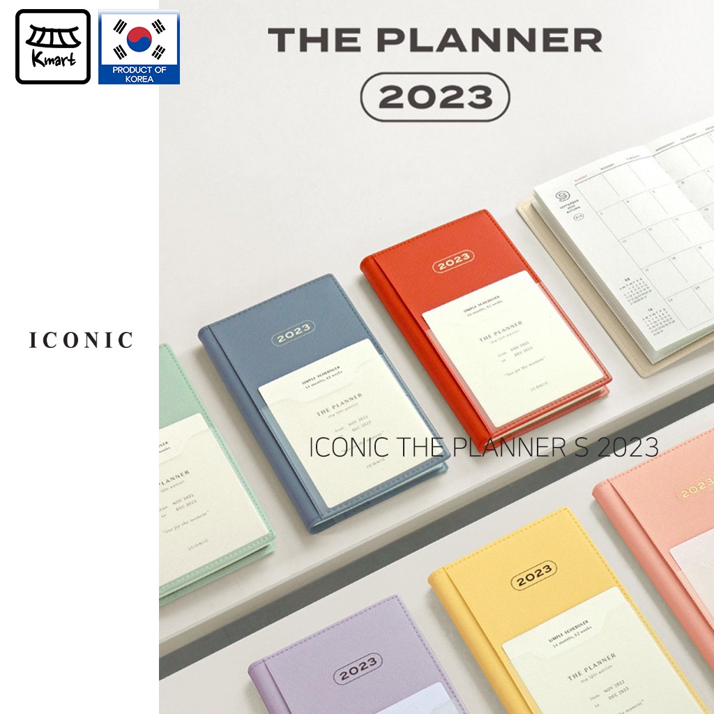 [Korean Planner] ICONIC THE PLANNER S 2023 Scheduler & Planner Monthly
