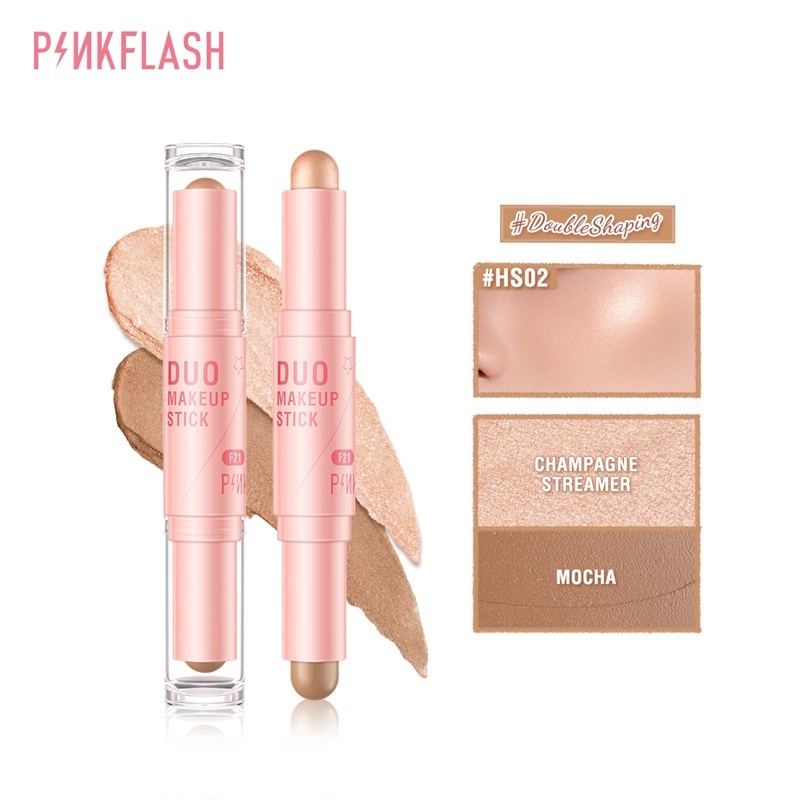 PINKFLASH Magic 3D Shaping DUO 2in1 Shadow Contour Makeup Highlight