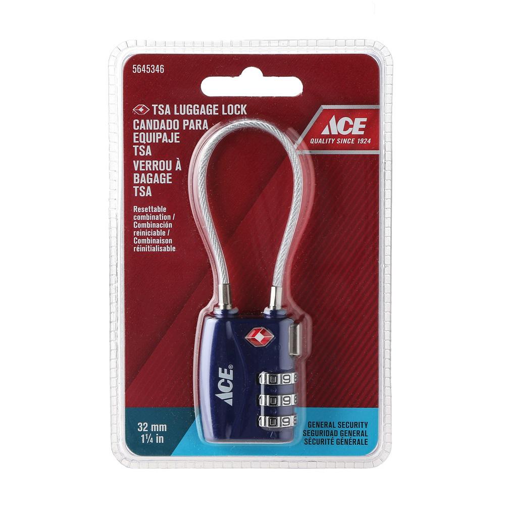 Ace Hardware TSA Cable Shackle Luggage Lock 32mm Shopee Philippines