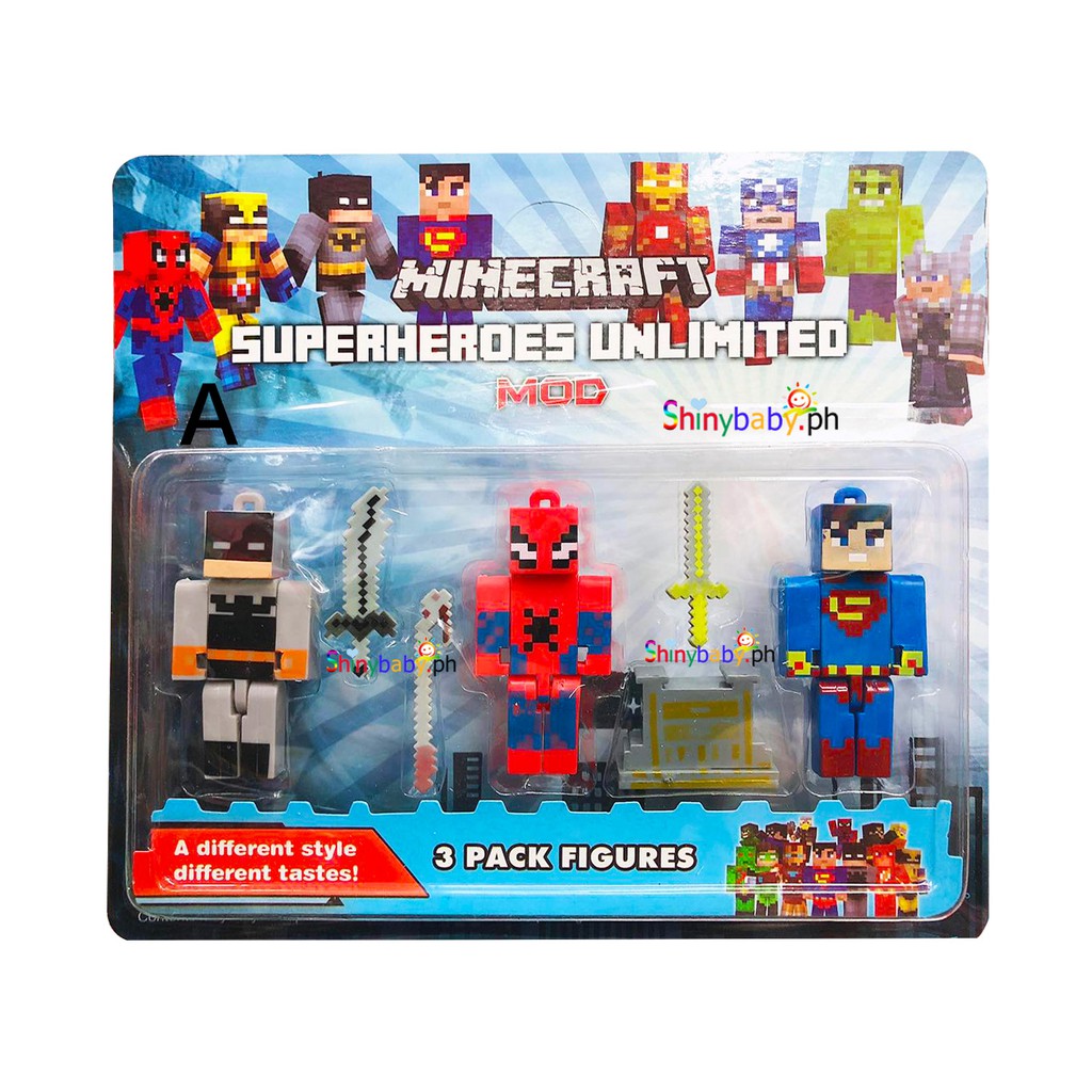 Minecraft Superhero Toy Minecraft Doll Building Block Lego Shopee Philippines