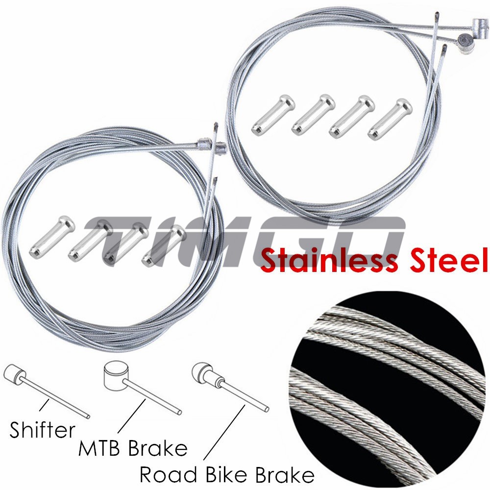 shimano mtb stainless steel gear cable set