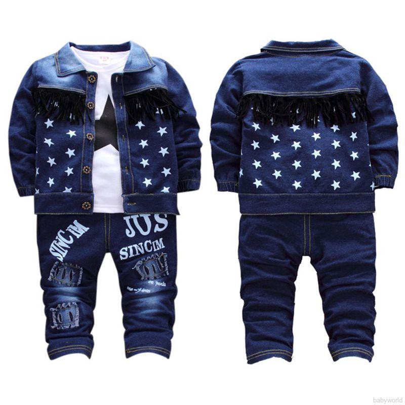 star print jean jacket